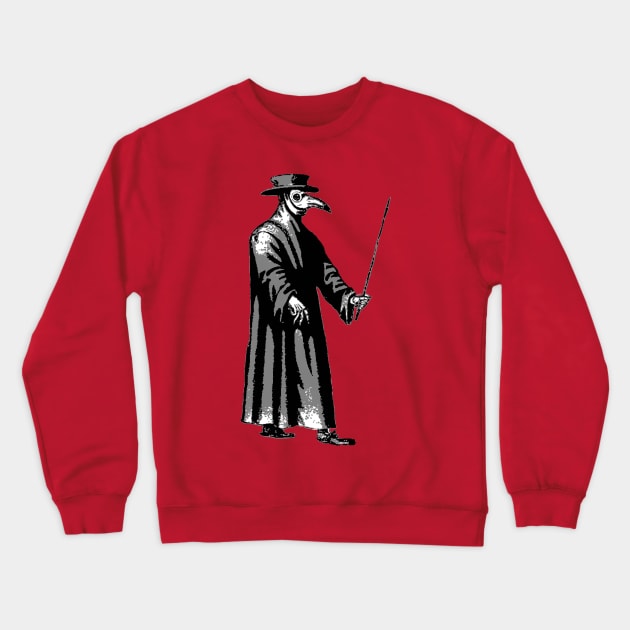 Plague Doctor Crewneck Sweatshirt by childofthecorn